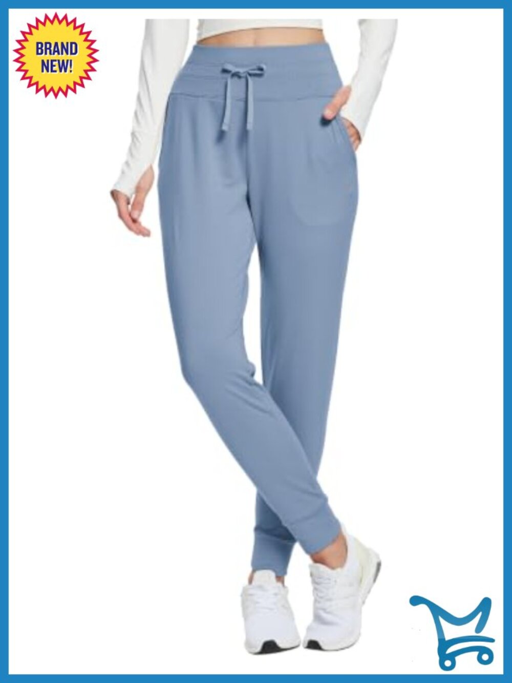 Fleece Lined Thermal Joggers Water Resistant High Waist Winter Pants